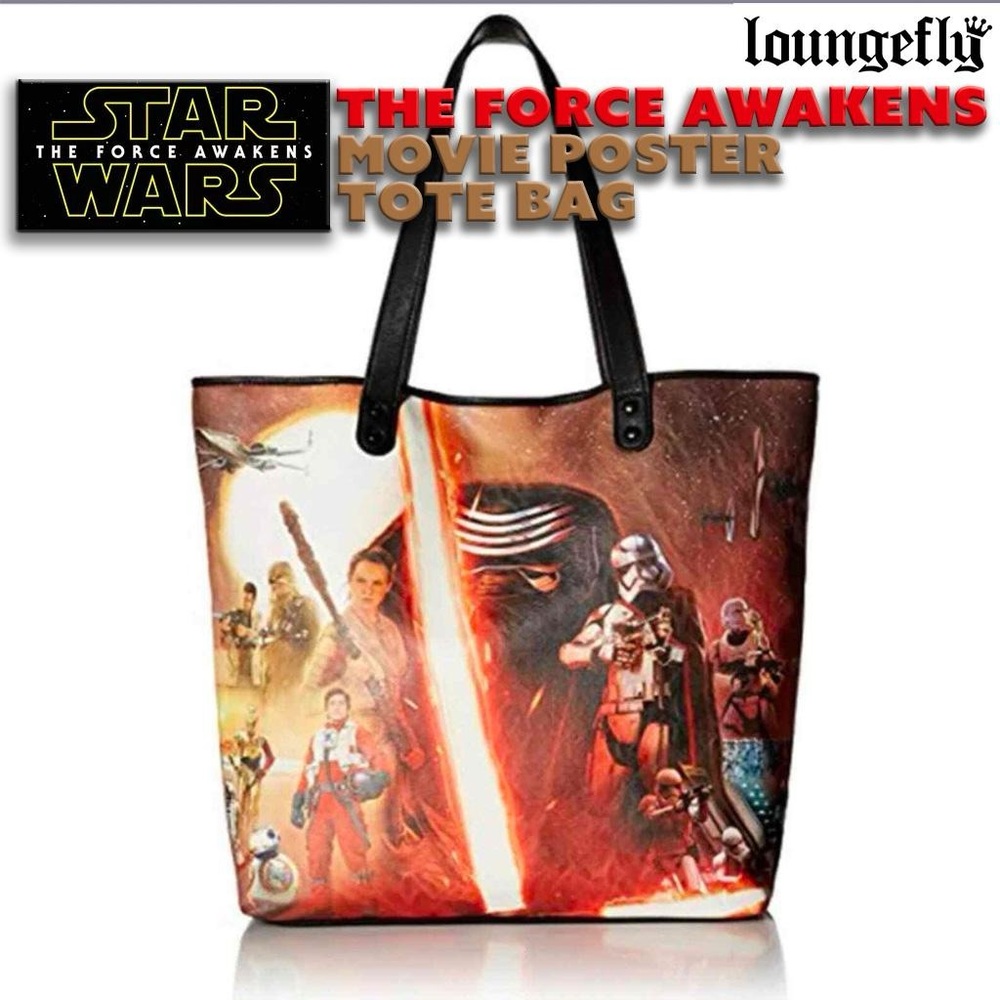 Loungefly Star Wars: The Force Awakens Movie Poster Tote Bag